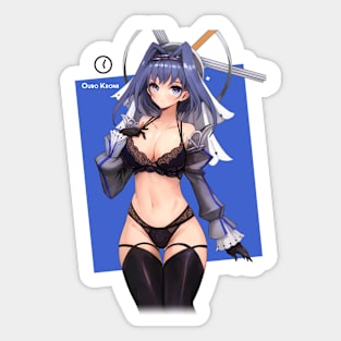 Ouro Kronii In UnderWear, Hololive Sticker